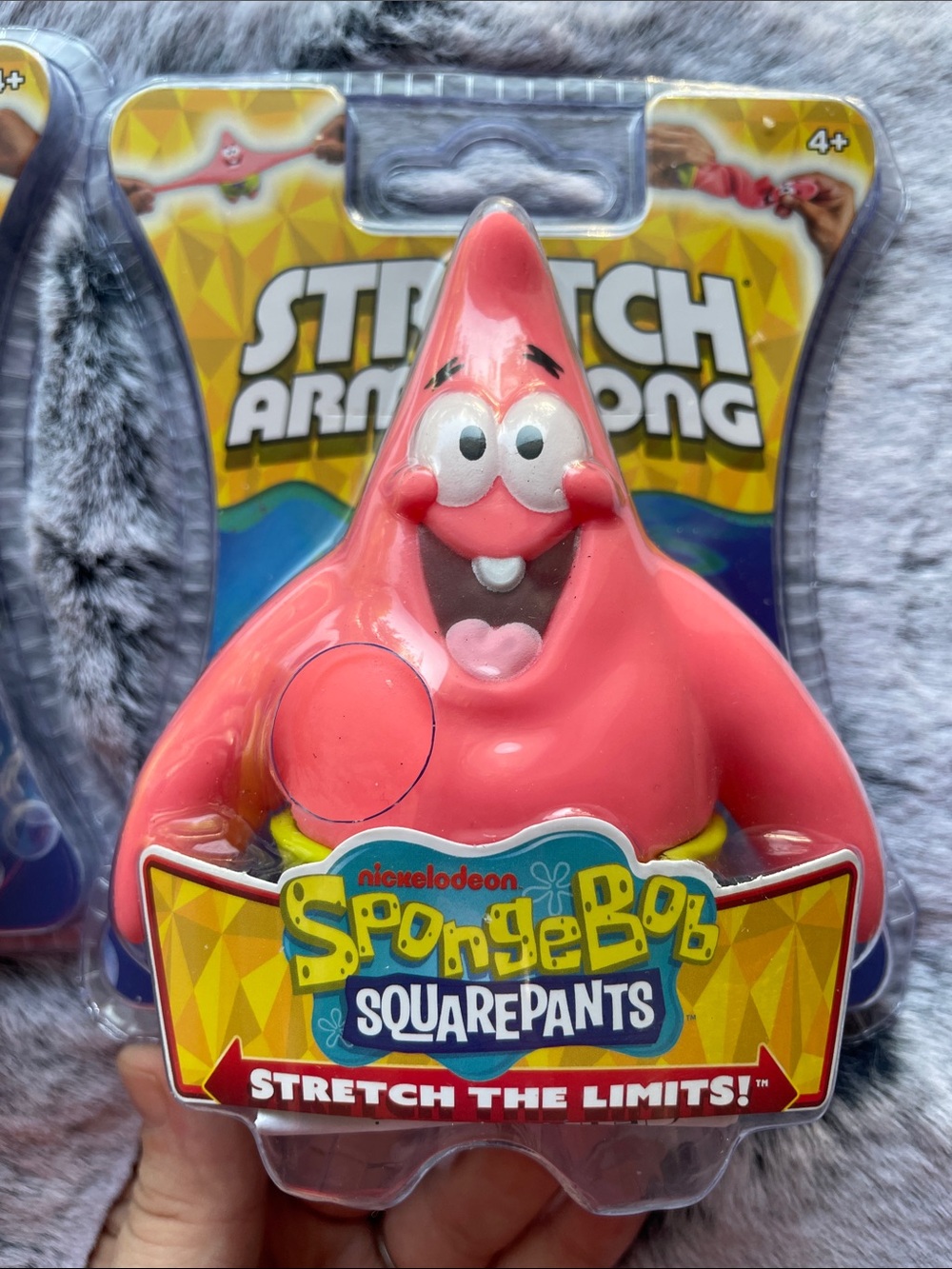 2pc LOT •STRETCH ARMSTRONG• SpongeBob SquarePants + Patrick Squish Toys >> NWT - Picture 5 of 14